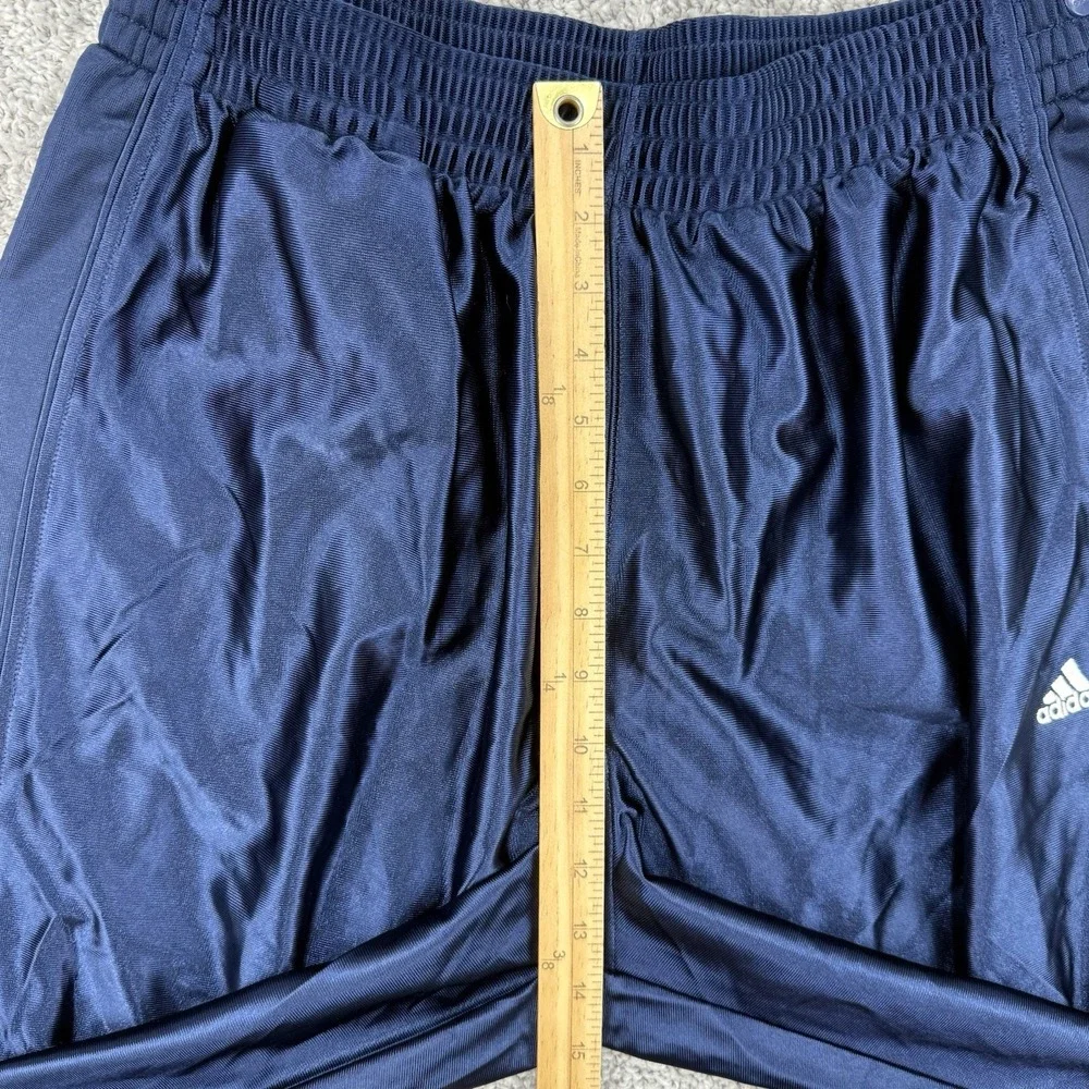VTG Y2K Adidas Track Pants L Navy Dazzle Tear Away Wide Leg Warm Up